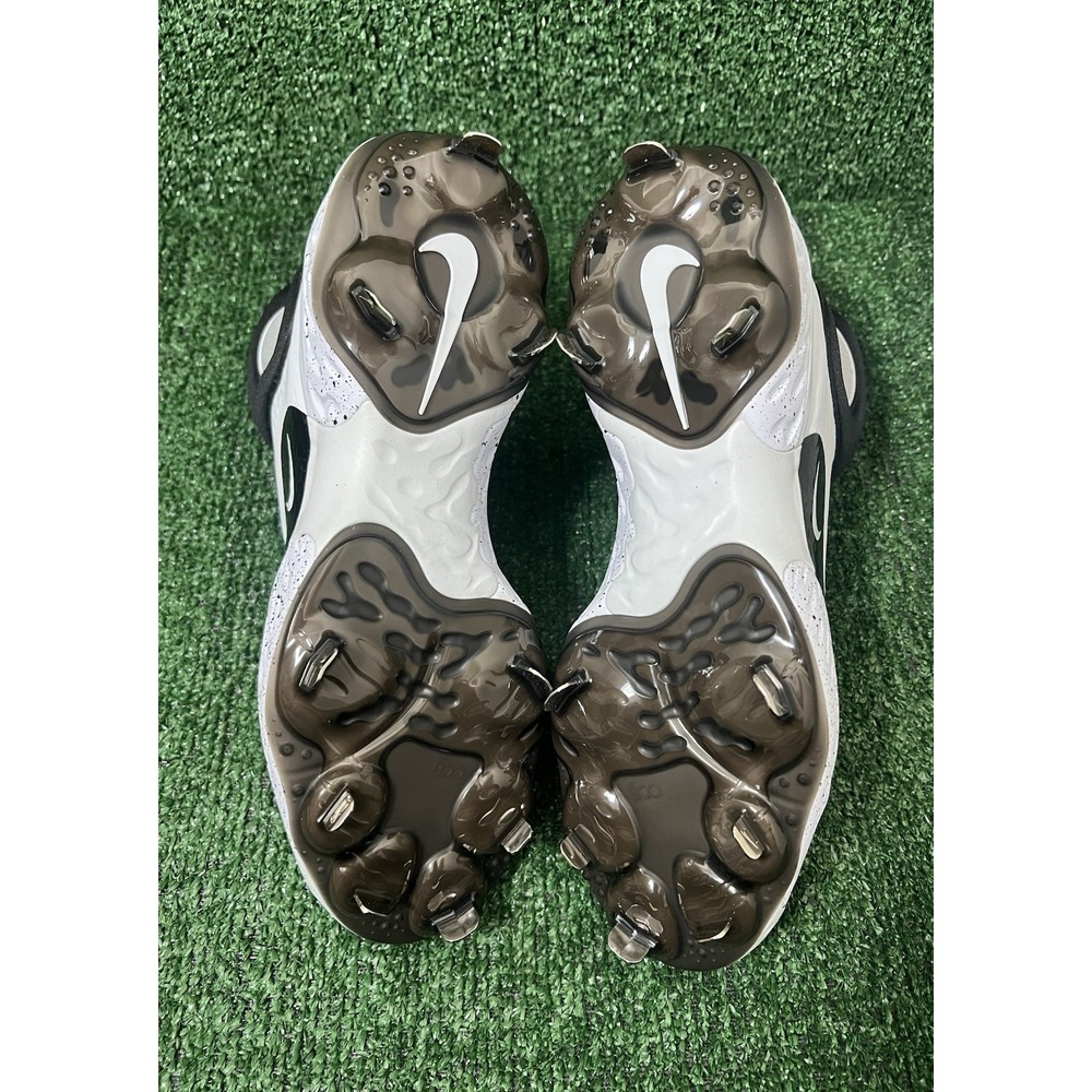 Nike‎ Alpha Huarache Elite 4 Mid White Black Baseball Cleats Men's 7 FD2744-107 - Picture 7 of 7